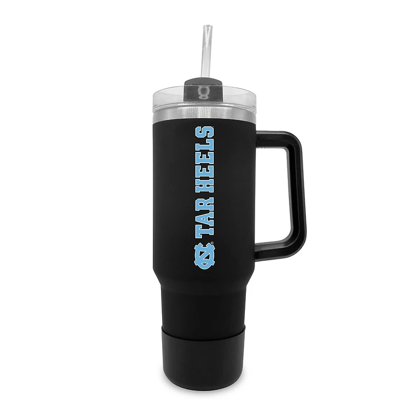North Carolina Tar Heels 40oz. Stainless Tumbler with Handle & Removable Straw