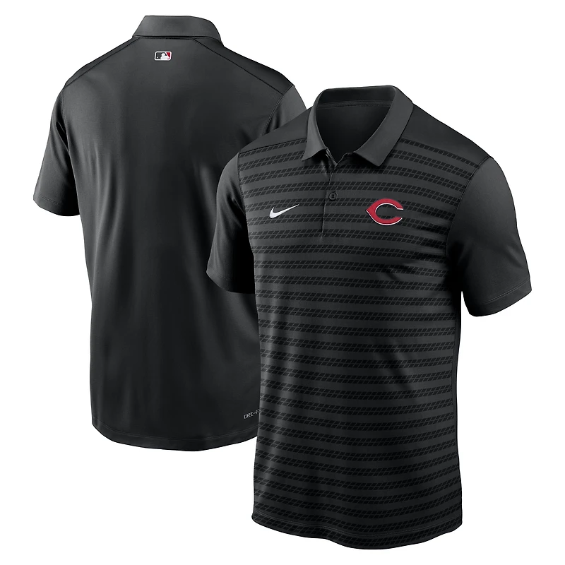 Men's Nike Black Cincinnati Reds Authentic Collection Victory Dri-FIT Polo