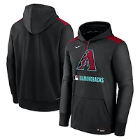 Men's Nike Black Arizona Diamondbacks Authentic Collection Performance Pullover Hoodie