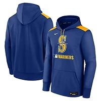 Men's Nike Royal Seattle Mariners Authentic Collection Performance Pullover Hoodie