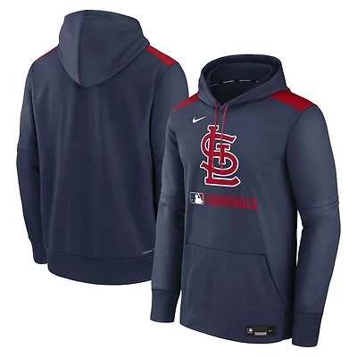 Men's Nike Navy St. Louis Cardinals Authentic Collection Performance Pullover Hoodie