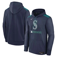 Men's Nike Navy Seattle Mariners Authentic Collection Performance Pullover Hoodie