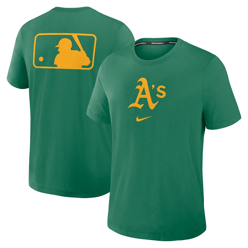 Men's Nike Green Athletics Authentic Collection Early Work Tri-Blend Performance T-Shirt