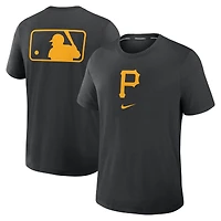 Men's Nike Black Pittsburgh Pirates Authentic Collection Early Work Tri-Blend Dri-FIT T-Shirt