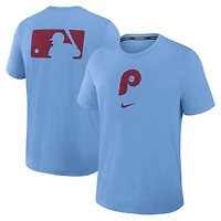 Men's Nike Light Blue Philadelphia Phillies Authentic Collection Early Work Tri-Blend Dri-FIT T-Shirt