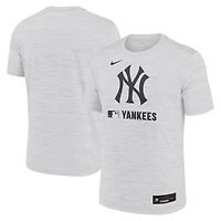 Men's Nike  Ash New York Yankees Authentic Collection Velocity Dri-FIT T-Shirt