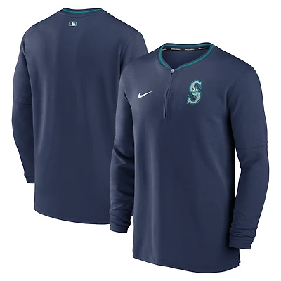 Men's Nike Navy Seattle Mariners Authentic Collection Performance Half-Zip Top