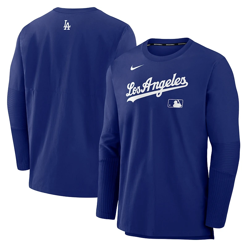 Men's Nike Royal/ Los Angeles Dodgers Authentic Collection Player Dri-FIT Lightweight Pullover