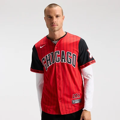Men's Nike Red/Black Chicago White Sox 2025 City Connect Limited Jersey