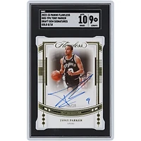 Tony Parker San Antonio Spurs Autographed 2022-23 Panini Flawless Draft Gem #DGS-TPK #8/10 SGC Authenticated 9/10 Card