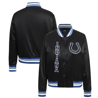 Women's Pro Standard  Black Indianapolis Colts Indiana Nights Indiana Colts Bomber Jacket