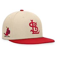 Men's Fanatics Natural/Red St. Louis Cardinals Cooperstown Collection Bounder Snapback Hat