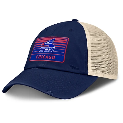Men's Fanatics  Navy/Natural Chicago White Sox Cooperstown Collection Eastbound Mesh Adjustable Hat