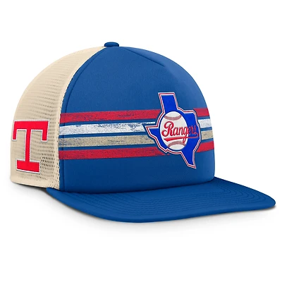Men's Fanatics Royal/Natural Texas Rangers Cooperstown Collection Powers Snapback Hat