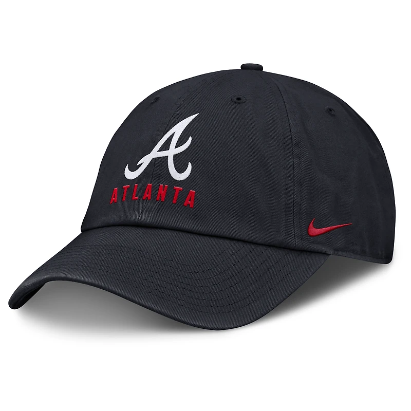 Men's Nike Navy Atlanta Braves Club Adjustable Hat