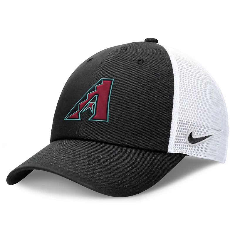 Women's Nike Black/White Arizona Diamondbacks Club Trucker Adjustable Hat