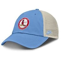 Men's Nike Light Blue/Natural St. Louis Cardinals Cooperstown Collection Club Trucker Adjustable Hat