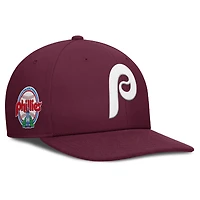 Men's Nike Burgundy Philadelphia Phillies Pro Performance Snapback Hat
