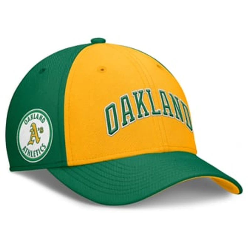 Men's Nike Green/Gold Athletics Rise Swoosh Performance Flex Hat