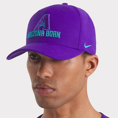 Men's Nike  Purple Arizona Diamondbacks 2025 City Connect Rise Swoosh Performance Flex Hat