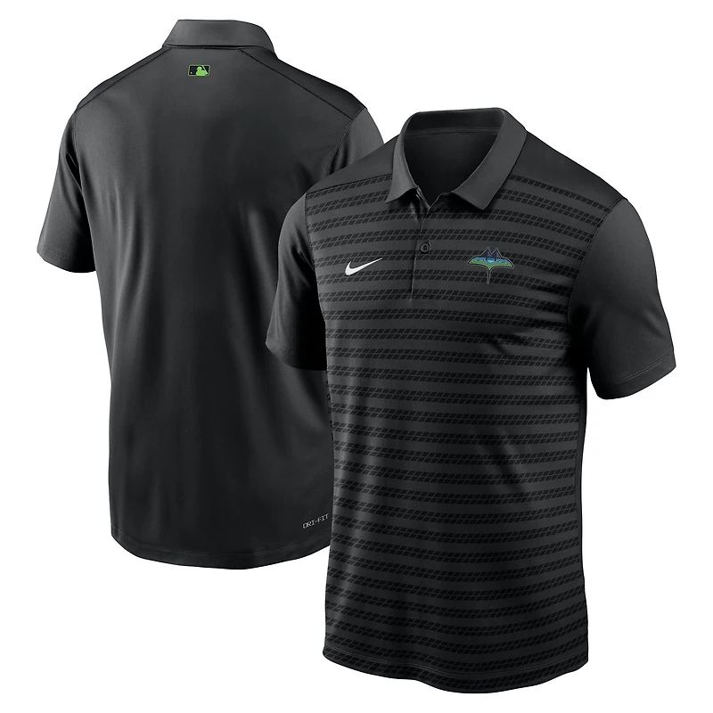Men's Nike  Black Tampa Bay Rays Authentic Collection City Connect Victory Dri-FIT Polo