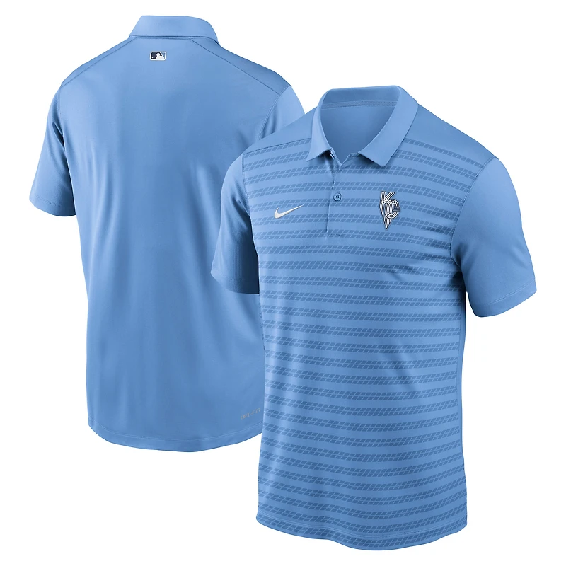 Men's Nike  Light Blue Kansas City Royals Authentic Collection City Connect Victory Dri-FIT Polo