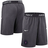 Men's Nike  Anthracite New York Mets Authentic Collection City Connect Performance Knit Shorts