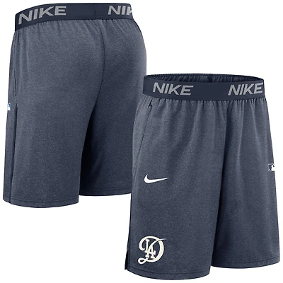 Men's Nike  Navy Los Angeles Dodgers Authentic Collection City Connect Performance Knit Shorts