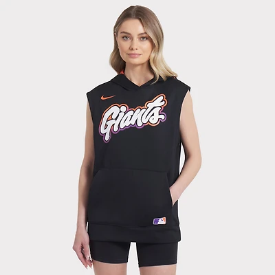 Men's Nike  Black San Francisco Giants 2025 City Connect Authentic Collection Dri-FIT Sleeveless Hoodie