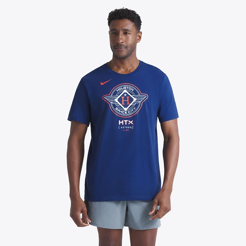 Men's Nike  Navy Houston Astros 2025 City Connect Logo T-Shirt
