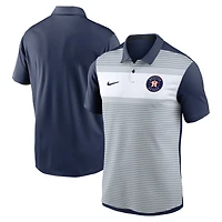 Men's Nike White/Navy Houston Astros Vapor Striped Dri-FIT Polo