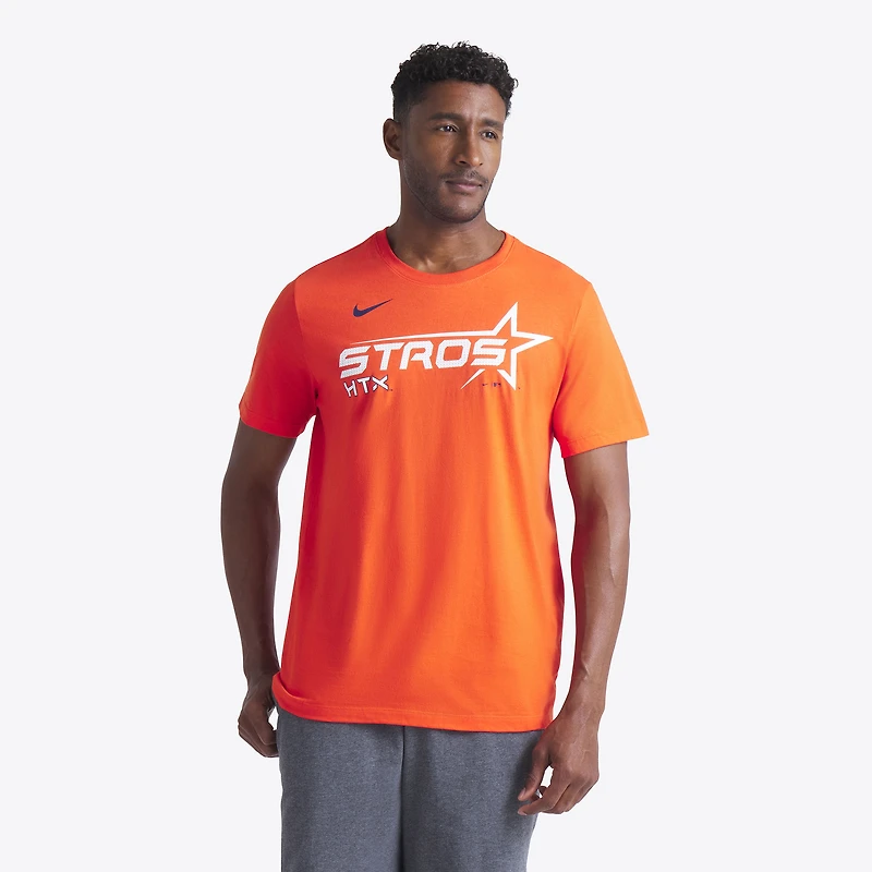 Men's Nike Orange Houston Astros City Connect Wordmark T-Shirt