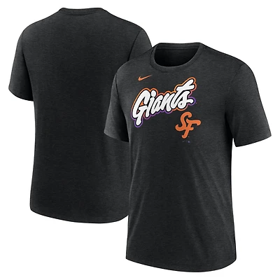Men's Nike  Heather Black San Francisco Giants 2025 City Connect Tri-Blend T-Shirt
