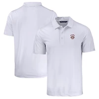 Men's Cutter & Buck White Oklahoma Sooners SEC Prospect Eco Textured Stretch Recycled Polo