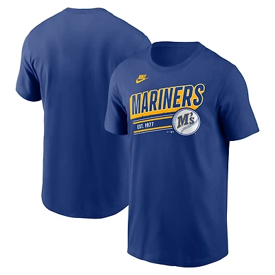 Men's Nike  Royal Seattle Mariners Cooperstown Collection Retro T-Shirt