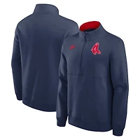 Men's Nike Navy Boston Red Sox Cooperstown Collection Fleece Half-Zip Pullover