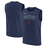 Men's Nike Navy Boston Red Sox Knockout Dri-FIT Muscle Tank Top