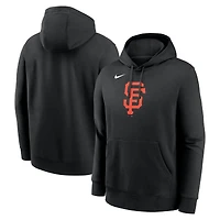 Men's Nike Black San Francisco Giants Logo Club Fleece Hoodie