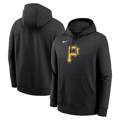 Men's Nike Black Pittsburgh Pirates Logo Club Fleece Hoodie
