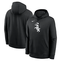 Men's Nike Black Chicago White Sox Logo Club Fleece Hoodie
