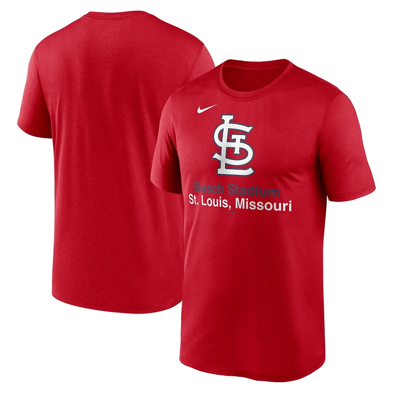 Men's Nike Red St. Louis Cardinals Stadium Legend Performance T-Shirt