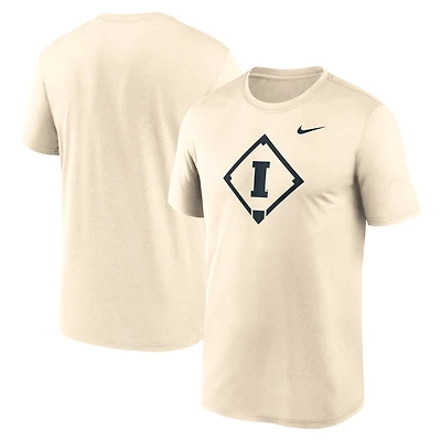 Men's Nike Cream Iowa Hawkeyes Legend Baseball Icon Performance T-Shirt