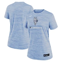 Women's Nike Light Blue Kansas City Royals Authentic Collection City Connect Velocity Dri-FIT T-Shirt