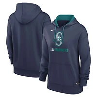 Women's Nike Navy Seattle Mariners Authentic Collection Therma Hoodie