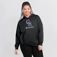 Women's Nike Black Colorado Rockies Authentic Collection Therma Hoodie
