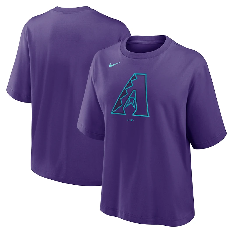 Women's Nike Purple Arizona Diamondbacks 2025 City Connect Logo Boxy T-Shirt