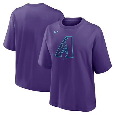 Women's Nike Purple Arizona Diamondbacks 2025 City Connect Logo Boxy T-Shirt