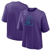 Women's Nike  Purple Arizona Diamondbacks 2025 City Connect Logo Boxy T-Shirt