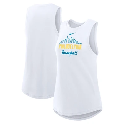 Women's Nike White Philadelphia Phillies City Connect Tricode High Neck Performance Tank Top