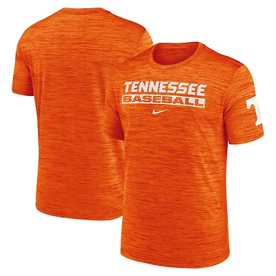 Men's Nike Tennessee Orange Tennessee Volunteers Velocity Baseball Wordmark Stack Dri-FIT T-Shirt